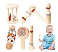 Baby Rattle Teether Toy, Wooden Crochet Rattle, Crochet Baby Rattle, Educational Baby Toy, Baby Rattle Set, Music Learning Toy, Baby Teething Rattle, Baby Boy Girl Toy, Baby Nursing Toy, Wooden Baby