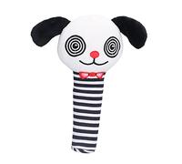 Baby Rattle Toy - Matériau en coton doux, booster de cognition visuelle, jouet portable durable et lavable pour le développement du nourrisson (Black and white puppy)