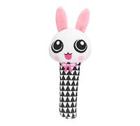 Baby Rattle Toy - Matériau en coton doux, booster de cognition visuelle, jouet portable durable et lavable pour le développement du nourrisson (Black and White Rabbit)