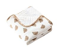 Baby Receiving Blanket Cartoon Swaddles Wrap for Infant Boys Girls Breathable Naptime Quilts Newborn Cosy Bedding Cover Muslin Blanket Cotton Crepe Swaddles Blanket Newborn Wrap Toddler Quilts