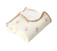 Baby Receiving Blanket Cartoon Swaddles Wrap for Infant Boys Girls Breathable Naptime Quilts Newborn Cosy Bedding Cover Muslin Blanket Cotton Crepe Swaddles Blanket Newborn Wrap Toddler Quilts