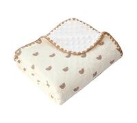 Baby Receiving Blanket Cartoon Swaddles Wrap for Infant Boys Girls Breathable Naptime Quilts Newborn Cosy Bedding Cover Muslin Blanket Cotton Crepe Swaddles Blanket Newborn Wrap Toddler Quilts
