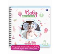 Baby Record Book - Premium Journal for Milestones & Memories with Photo Album for 0-5 Years Baby Girl/Boy | 56 Pages | Best Gift for Pregnancy, Baby Shower Party, New Born & New Parents