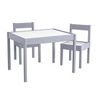 Baby Relax Hunter Ensemble de Tables et Chaises pour Enfants, 3 Pièces, Gris