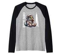 Baby Roar Astronaut Dinosaur Dino Space Cosmic Galactic Art Manche Raglan