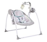 Baby Rocker Swing+ avec Fonction Musique, Volume réglable, minuterie, Farbe:Gris