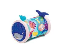 LUDI Rouleau gonflable d'activités Baby Roller Baleine – 6 activités sensorielles, dès 6 mois