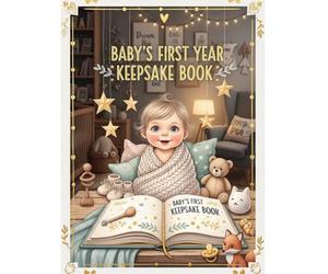 Baby’s First Year Keepsake Book: A Memory Book to Record Milestones, First Moments, and Precious Memories from Newborn to Age One | A Beautiful Baby Shower Gift for New Parents