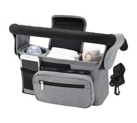 Baby Sac De Rangement Pour Poussette Avec Porte-gobelet Isolé, Sac Landaus Universel Avec Sac De Téléphone Détachable Et Bandoulière, Poche Grande Capacité Pour Téléphone Et Pour Bébé Accessoire