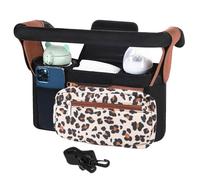 Baby Sac De Rangement Pour Poussette Avec Porte-gobelet Isolé, Sac Landaus Universel Avec Sac De Téléphone Détachable Et Bandoulière, Poche Grande Capacité Pour Téléphone Et Pour Bébé Accessoire