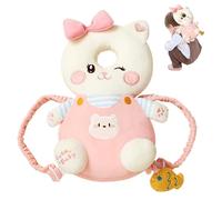 Baby Sackepack Head Protection Oreiller Soft Adjustable Baby Head Protector for Ramping and Walking Sounds Anti-Shock Breathable Cute Cartoon Baby Baby Back Head Protector (Cat)