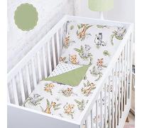 Baby Safe Housse de Couette pour Lit Bébé 120 x 90 cm - 100% Coton Biologique - Draps Simple Certifiés Oeko-TEX - Parure de Lit Jungle pour Enfants