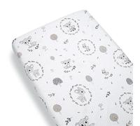 Baby Safe Parure de lit bébé 60 x 120 cm avec coins - Drap lit 60 x 120 cm en 100 % coton certifié Oeko-Tex - Protège-matelas bébé fabriqué en Europe