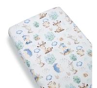 Baby Safe Parure de lit bébé 60 x 120 cm avec coins - Drap lit 60 x 120 cm en 100 % coton certifié Oeko-Tex - Protège-matelas bébé fabriqué en Europe