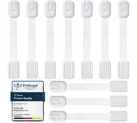Baby Safety Lock,Pack Of 10 Children's Cupboard Locks With 3m Adhesive,Baby Safety Locks For Cupboards,Drawers,Fridges,Toilets Without Drilling (White)