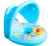 Baby Schwimmring aufblasbare Sonnenschutzmittel Schwimmhilfe schweben Kinder mit Lenkrad und Markise