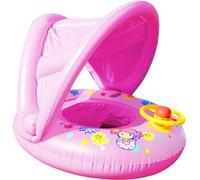 Baby Schwimmring aufblasbare Sonnenschutzmittel Schwimmhilfe schweben Kinder mit Lenkrad und Markise