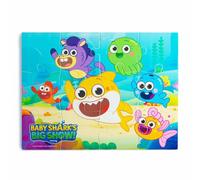 Baby Shark Bathtime Jeu de 12 pièces Puzzle en Mousse pour Enfants