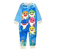 Baby Shark Combinaison Pyjama Surpyjama Grenouillere Polaire Garçon ou Filles, Taille 12-18 Mois