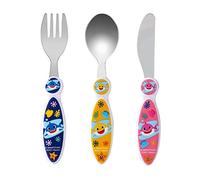 Baby Shark Ensemble de 3 couverts pour enfants avec couteau/fourchette/cuillère