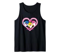 Baby Shark Family Love Pink Hearts Débardeur
