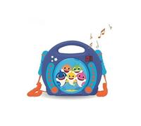 BABY SHARK Lecteur CD portable avec 2 microphones -