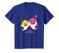 Baby Shark Mommy's Baby Shark T-Shirt, Enfant, Bleu Royal, 4 Ans