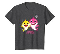 Baby Shark Mommy's Baby Shark T-Shirt, Enfant, Chiné Foncé, 3 Ans