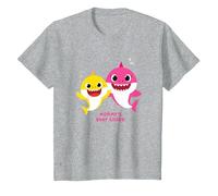 Baby Shark Mommy's Baby Shark T-Shirt, Enfant, Gris Chiné, 12 Ans