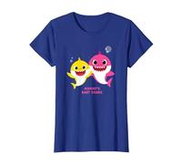 Baby Shark Mommy's Baby Shark T-Shirt, Femme, Bleu Royal, M