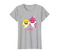 Baby Shark Mommy's Baby Shark T-Shirt, Femme, Gris Chiné, XS