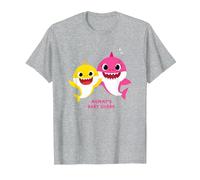 Baby Shark Mommy's Baby Shark T-Shirt, Homme, Gris Chiné, L