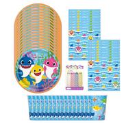 Baby Shark Party Supplies for 16 - Assiettes, serviettes et tasses