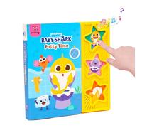 Baby Shark Potty Time Livre sonore à 3 boutons pour les habitudes saines de bébé requin, livres d'apprentissage de la propreté interactifs pour les tout-petits, jouets d'apprentissage et d'éducation