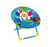 Fun House Siège lune pliant Baby Shark pour enfant Bleu H.47 x L.54 x P.45 cm