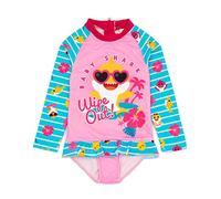 Baby Shark Swimsuit Girls Toddlers Costume de Natation à Manches Longues 4-5 Ans
