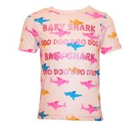 Baby Shark - T-shirt imprimé intégral pour fille NS5869 (104) (Rose)