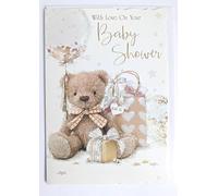 Baby Shower Card - Unisex Design - Size: 7.5" x 5.25" BSbL8