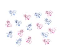 Baby Shower Charms : Bleu et Rose Ours en peluche Motif