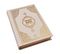 BABY SHOWER CHOCOLATE Coran en anglais et arabe - Le Saint Coran avec Tajweed, codé en couleurs, traduction reliée (Blanc)
