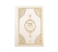 BABY SHOWER CHOCOLATE Livre du Coran Traduit en allemand recouvert de velours Parfait Cadeau islamique de l'Aïd du Ramadan (blanc)