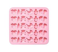 Baby Shower Chocolate Mold - Baby Shower Party Favor Mold | Baby Shower Silicone Mold, 35 Cellules Kitchen Baking Mold, Soft Toddler Footprints Gummy Maker For Birthdays, Holidays, Christmas
