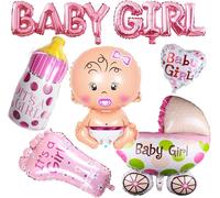 Baby Shower Decoration Girl, Baby Girl Balloon, Baby Shower Party Decoration Pink, Gender Revealer Balloon, Baby Party Decoration Baby Bottle Baby Bottle, Pushchair Foot Shaped Helium Balloon