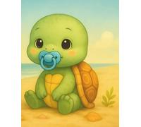 Baby Shower Guest Book - Turtle Beach Baby Keepsake: A guided memory journal to collect wishes, stories, and advice for new parents.