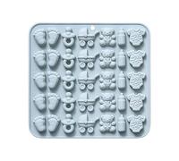 Baby Shower Moules à chocolat : plateau à 35 cellules, empreinte de dessin animé, silicone antiadhésif, matériau flexible | Moule de cuisson pour faire des bonbons, artisanat en caoutchouc