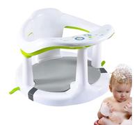 Baby Shower Seat - Chaise avec support anti-rouleau, antidérapante et ergonomique, chaise de bain pour de 6 à 18 mois, matériau résistant à la chaleur et parfait pour baignoire et baignoire