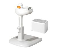 Baby Shower Stand, Bath Tub Support Frame, Adjustable Height Base 18.11x15.75x21.65-25.59 inches, Foldable Anti-Slip Legs, Stable Standing Structure for Toddler Sitting, Girls, Boys, Bathroom, Travel