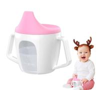 Baby Sippy Cup - Tasse à sippy résistante aux éclaboussures, prise en main facile | Gobelet en paille avec poignées qui ne glissent pas, délicieux gobelet de transition avec couvercle pour les