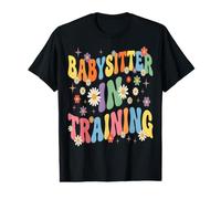 Baby-Sitter en Formation Retro Groovy T-Shirt Graphique avec Valeur