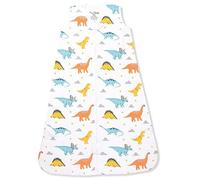 Baby Sleeping Bag 1.0 TOG, Organic Cotton Baby Wearable Blanket with Two-Way Zip, Transition to Baby Sleeping Bag, All-Year Sleeping Bag for Newborns, Toddlers, Boys, Girls, 24-48 Months, Dinosaur 1.0